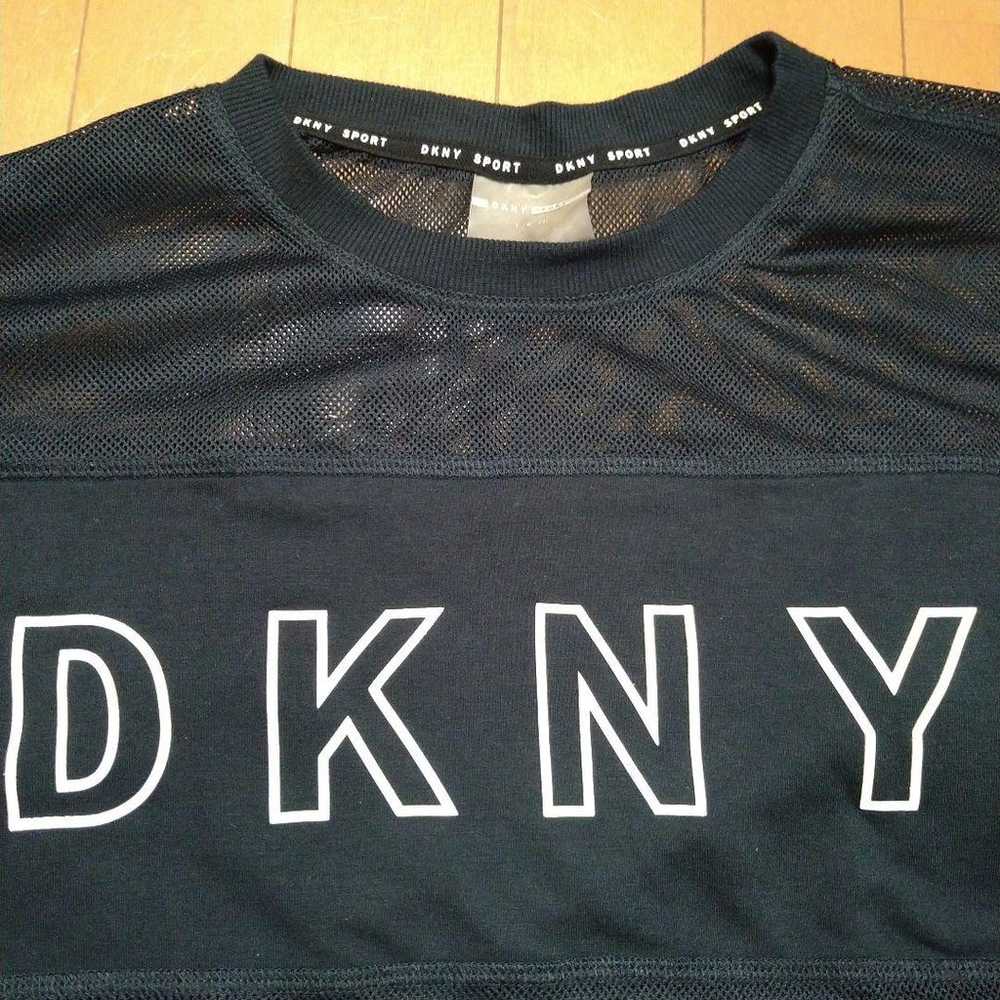 DKNY SPORT Women's Long Sleeve Sheer T-Shirt - image 2