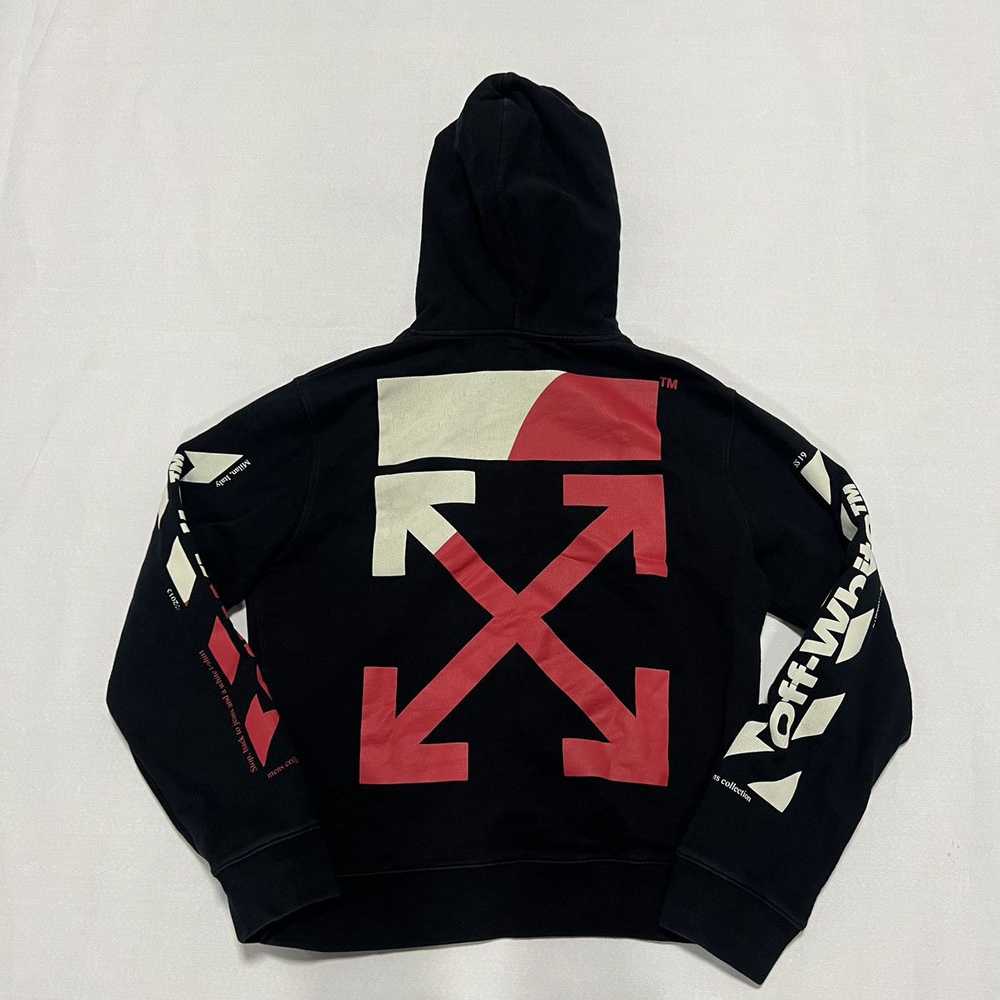 Off-White OFF-WHITE SS19 DIAGONAL SPLIT LOGO HOOD… - image 4