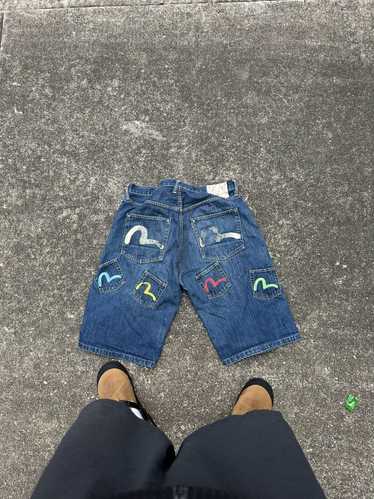 Evisu Vintage evisu multi pocket shorts