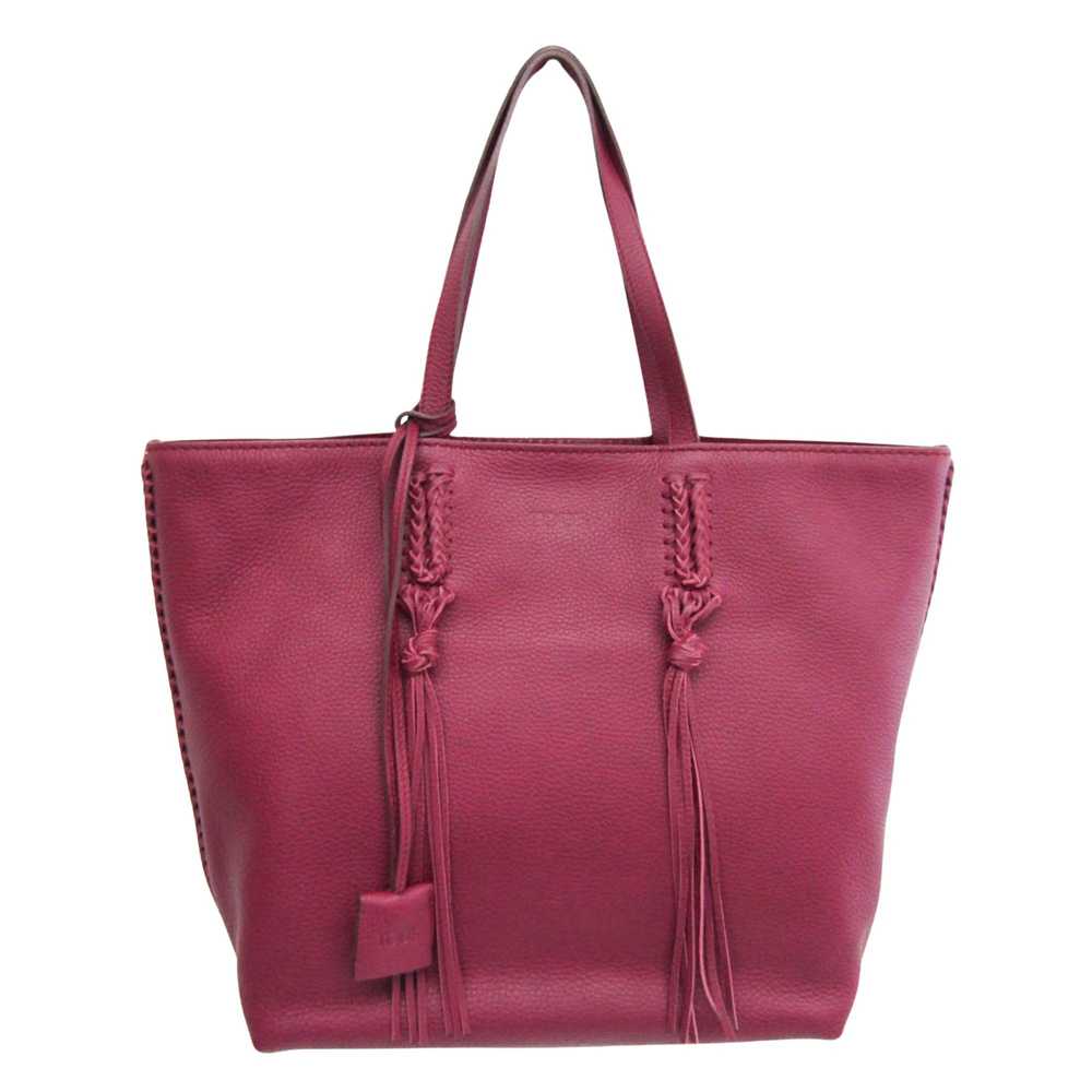 Tod's Purple Leather Tote Bag (Pre-Owned) - image 1