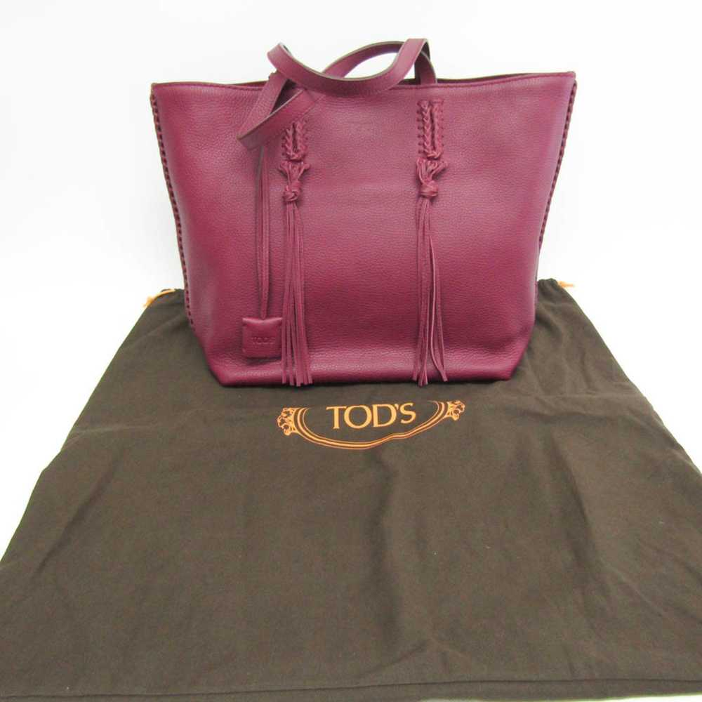 Tod's Purple Leather Tote Bag (Pre-Owned) - image 7