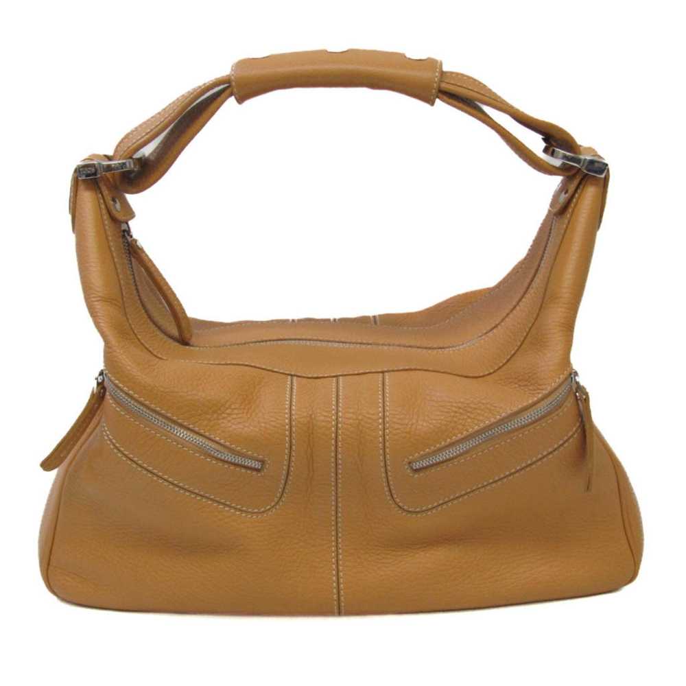 Tod's Brown Leather Shoulder Bag (Pre-Owned) - image 1