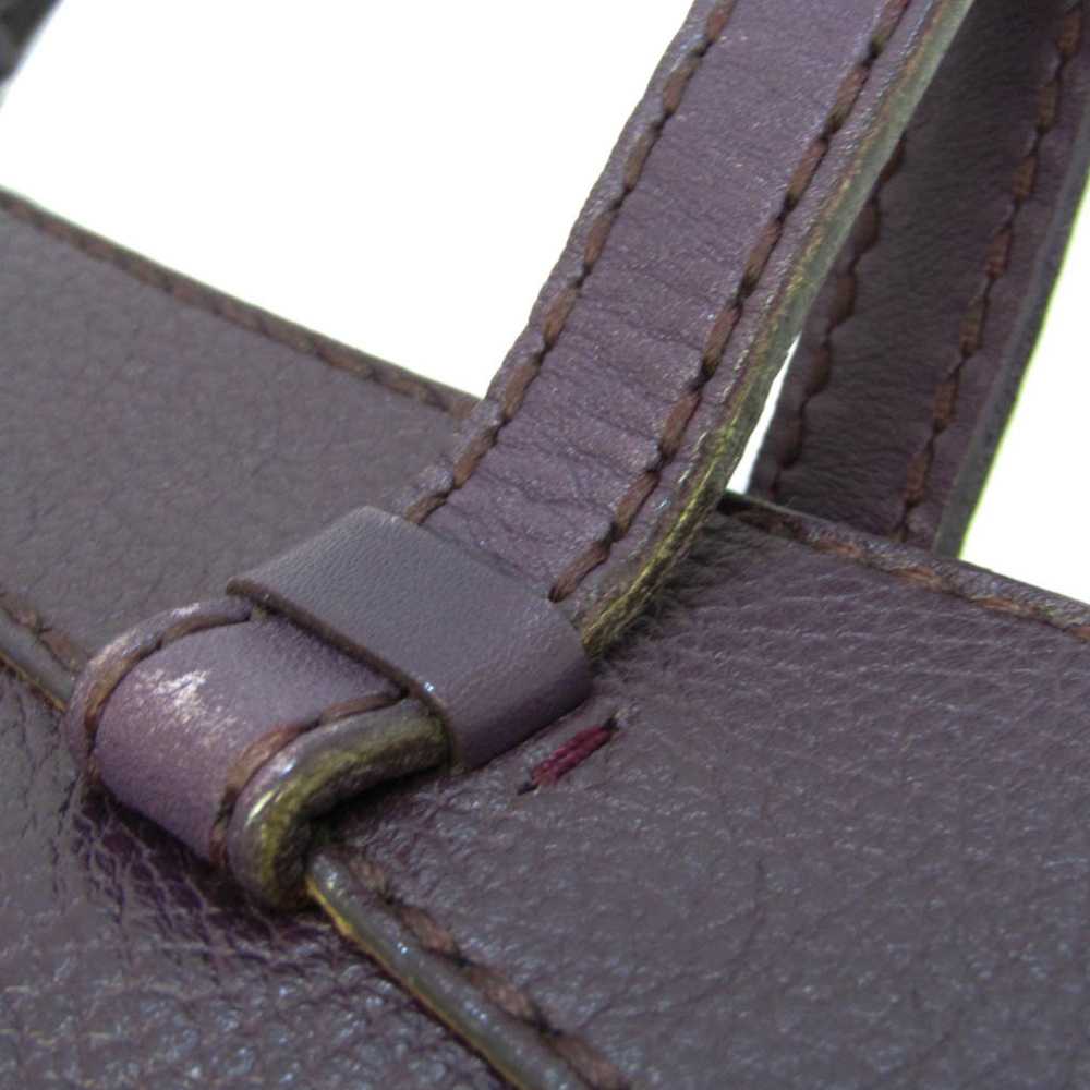 Tod's Purple Leather Tote Bag (Pre-Owned) - image 10