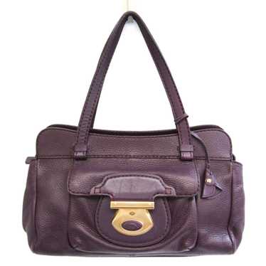 Tod's Purple Leather Tote Bag (Pre-Owned) - image 1