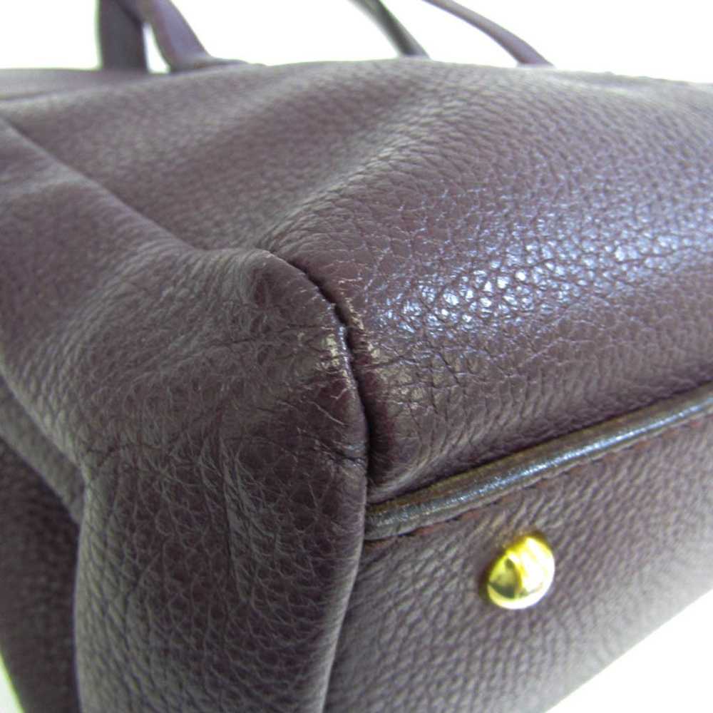 Tod's Purple Leather Tote Bag (Pre-Owned) - image 3