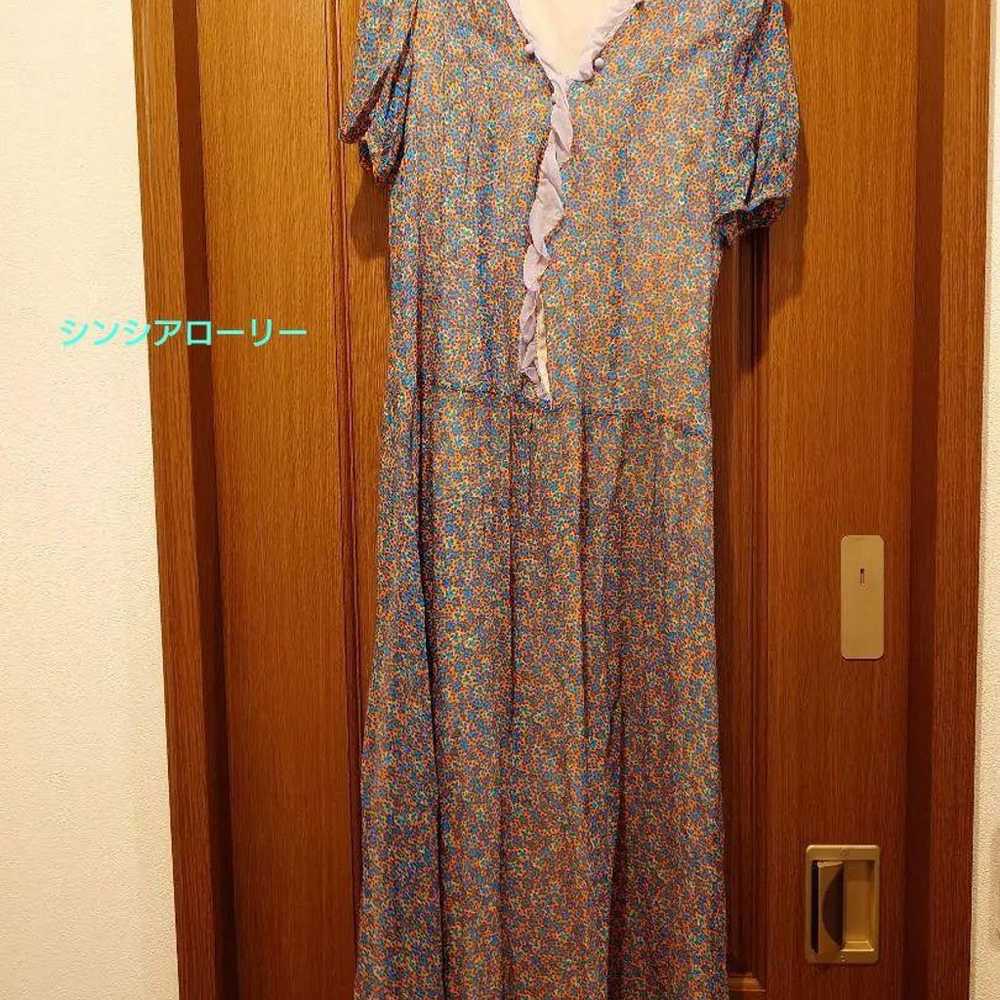 Floral Long Dress with Short Sleeves - image 1