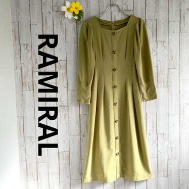 RAMIRAL Long Sleeve Henry Neck One-Piece Dress M L