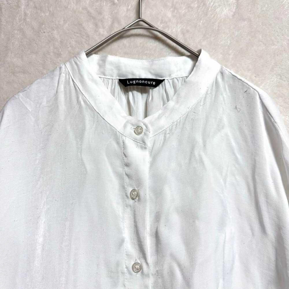 Runoncuore Long Sleeve Oversized Shirt F White No… - image 4