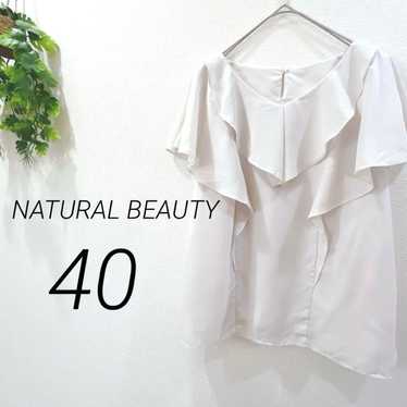 NATURAL BEAUTY Blouse, Short Sleeve, Ruffled Coll… - image 1