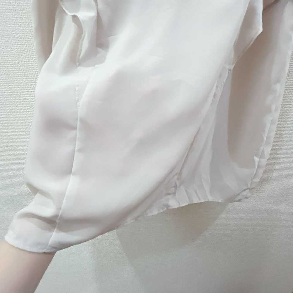 NATURAL BEAUTY Blouse, Short Sleeve, Ruffled Coll… - image 9