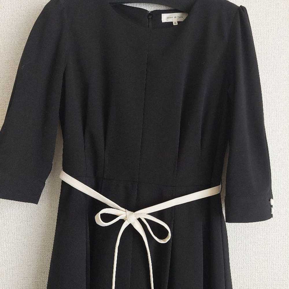 Début de Fiore Black 7/8 Sleeve Knee-Length Dress… - image 3