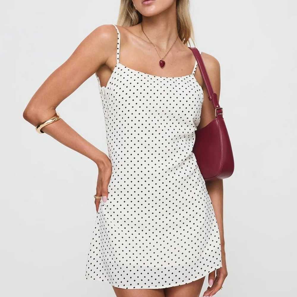 Princess polly cookie  MINI DRESS WHITE POLKA DOT - image 2