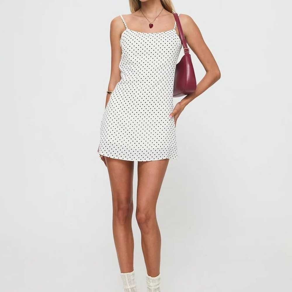 Princess polly cookie  MINI DRESS WHITE POLKA DOT - image 3