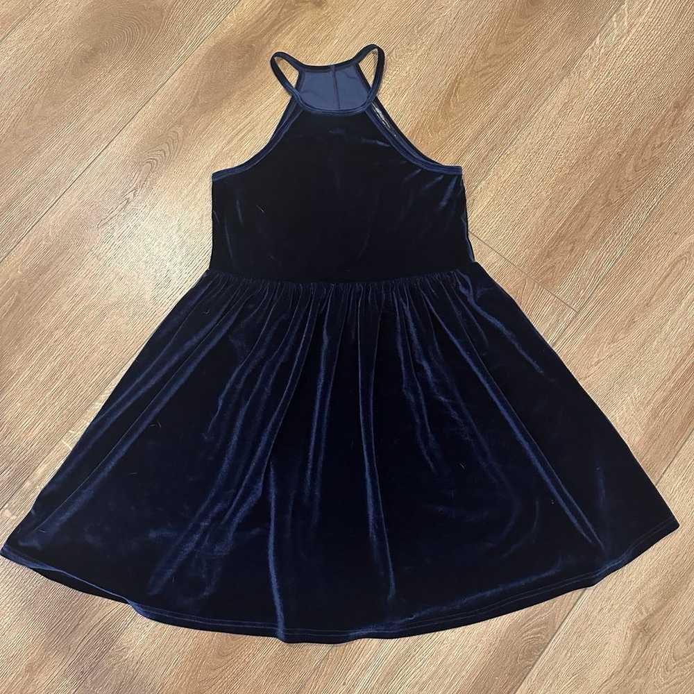 Evil Twin blue velvet dress - image 1