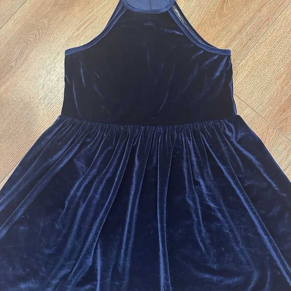 Evil Twin blue velvet dress - image 2