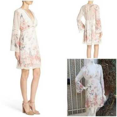 Fraiche By J Floral Print Chiffon Blouson Dress