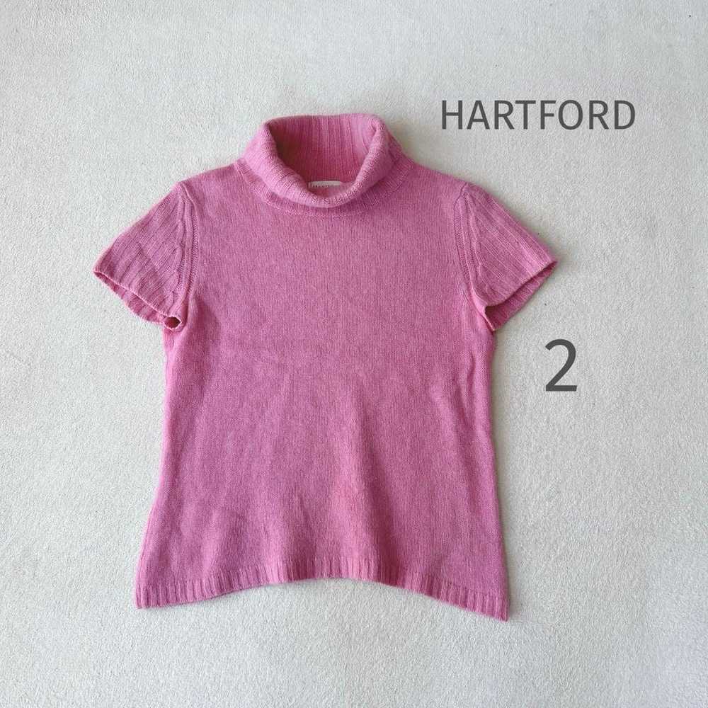 v183 HARTFORD 【2】Wool Cashmere Short-Sleeve Knit - image 1