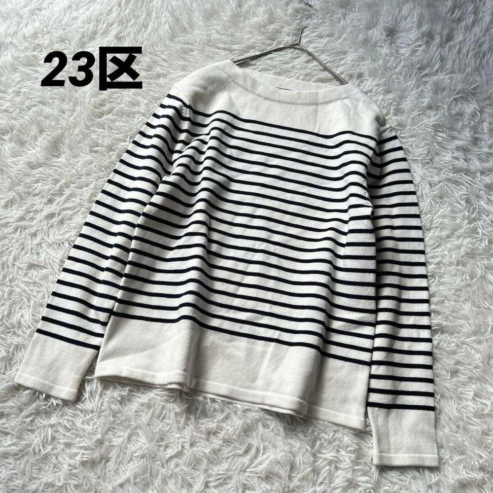 [Nijusanku] Long Sleeve Cutsew, Striped, Thick, M… - image 1