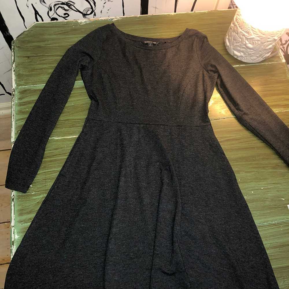 Toad&Co NWOT Charcoal Fit & Flare Dress - Size S … - image 2