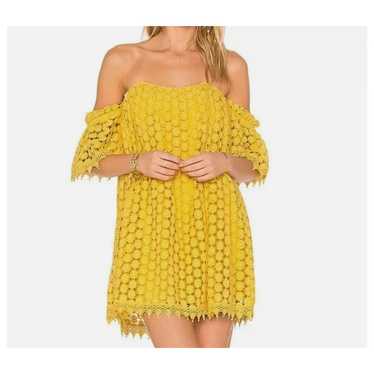 Tularosa Dress Amelia Offi Shoulder Floral Yellow 