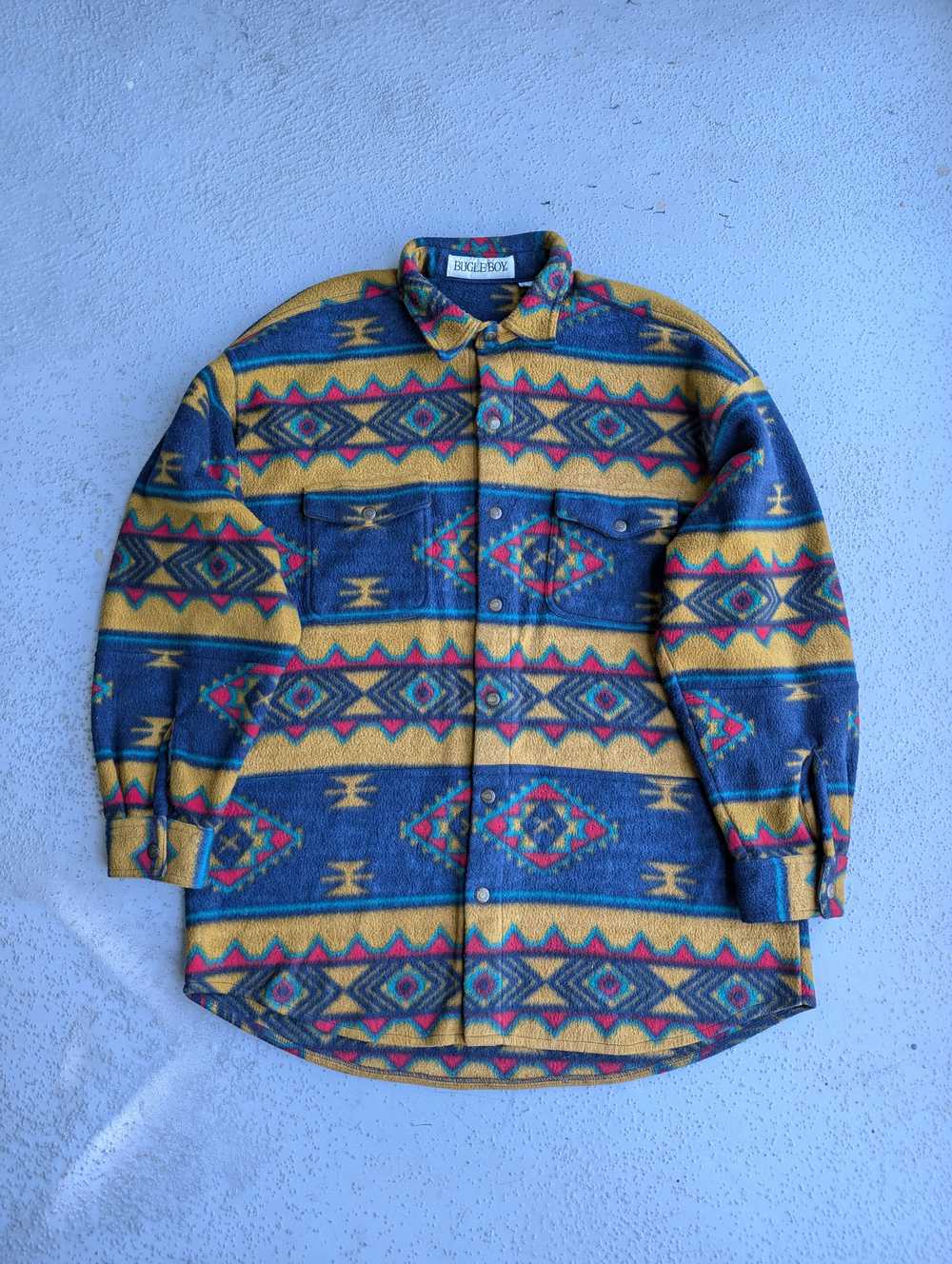 Bugle Boy × Flannel × Navajo Bugle Boy fleece fla… - image 6