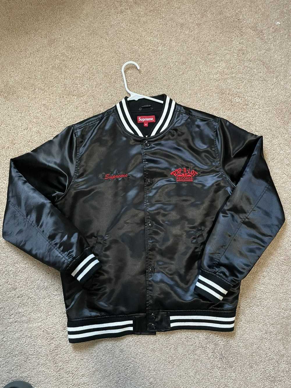 Streetwear × Supreme Supreme Rap A Lot satin jack… - image 1