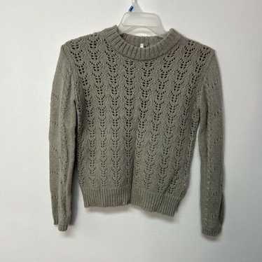 English Factory English Factory Eyelet Fuzzy Knit 