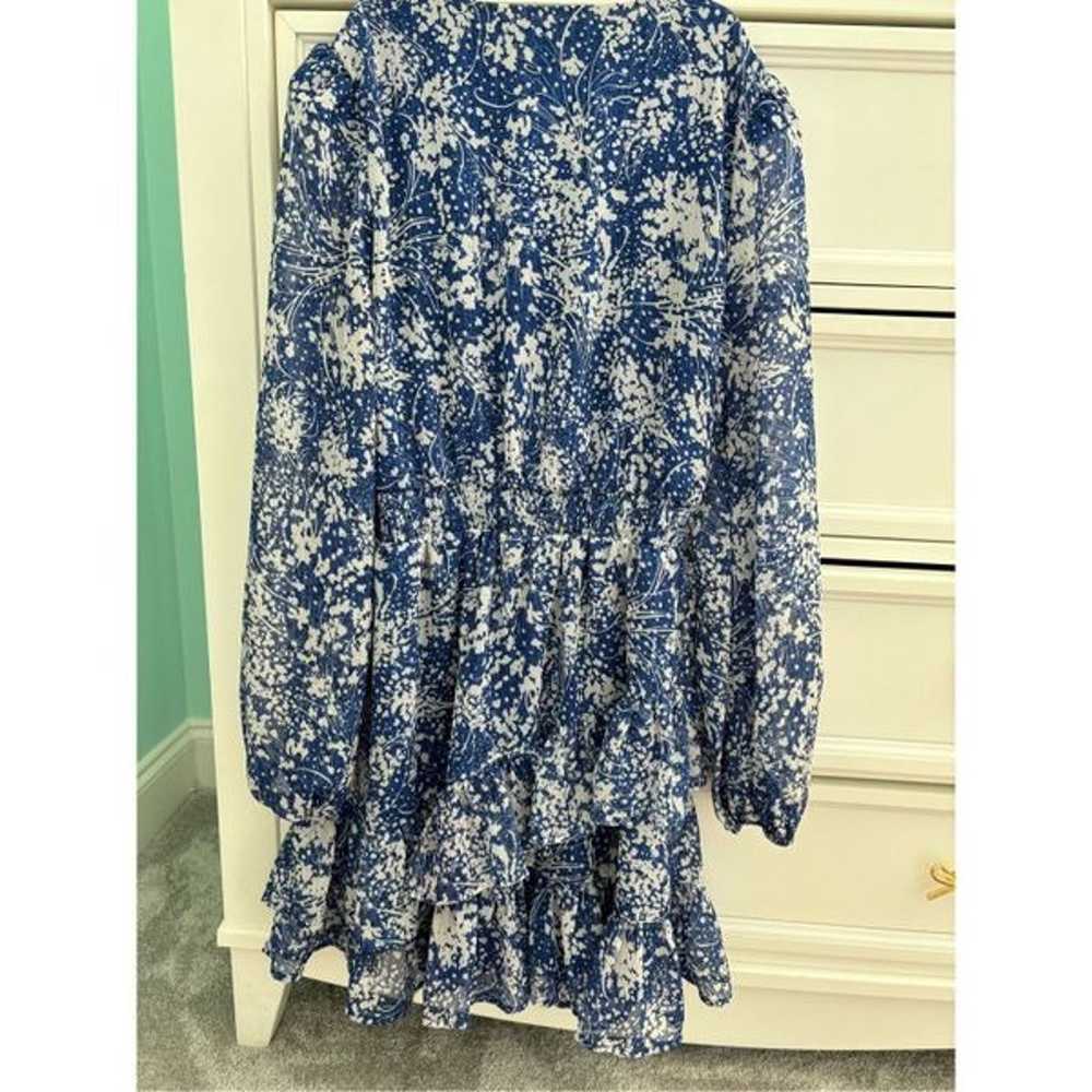 NWOT AQUA  Floral Print Ruffled Mini Dress, $100 - image 5