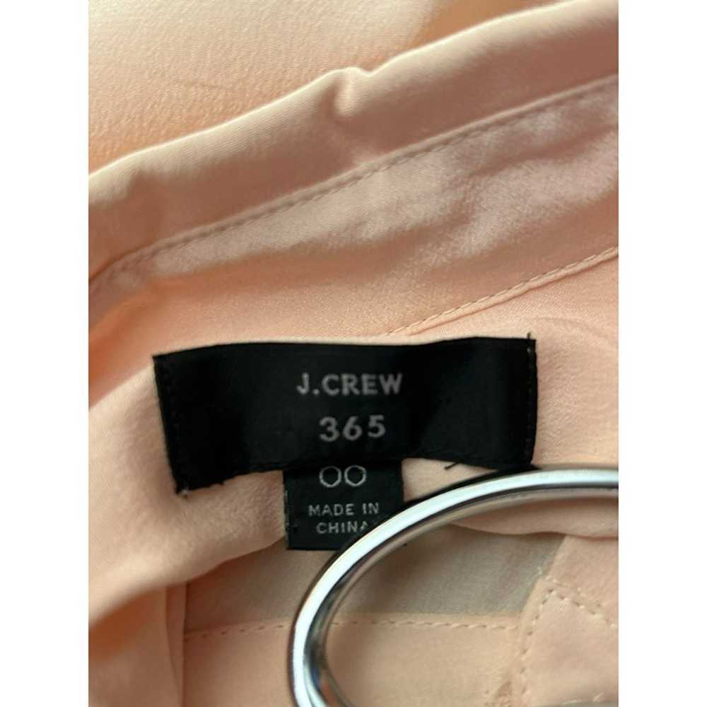 J Crew 365 Women's Pink Long Sleeve 100% Silk Col… - image 5