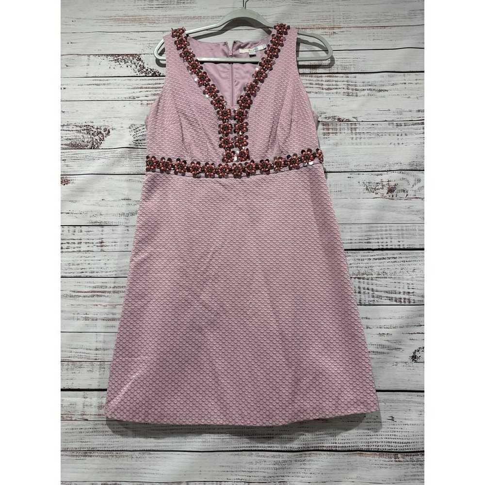 Boden Jeweled Lavender Sleeveless Dress Size 10R - image 1