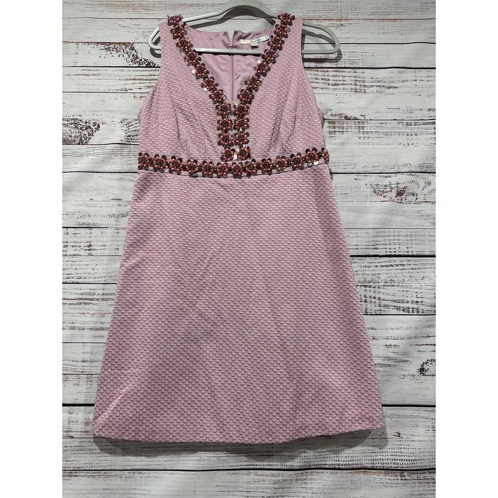 Boden Jeweled Lavender Sleeveless Dress Size 10R - image 7