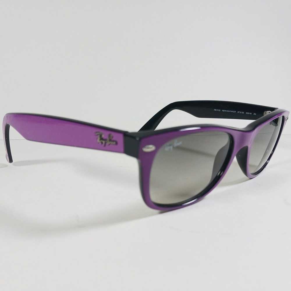 RayBan Ray Ban RB 2132 Black/Purple New Wayfarer … - image 4