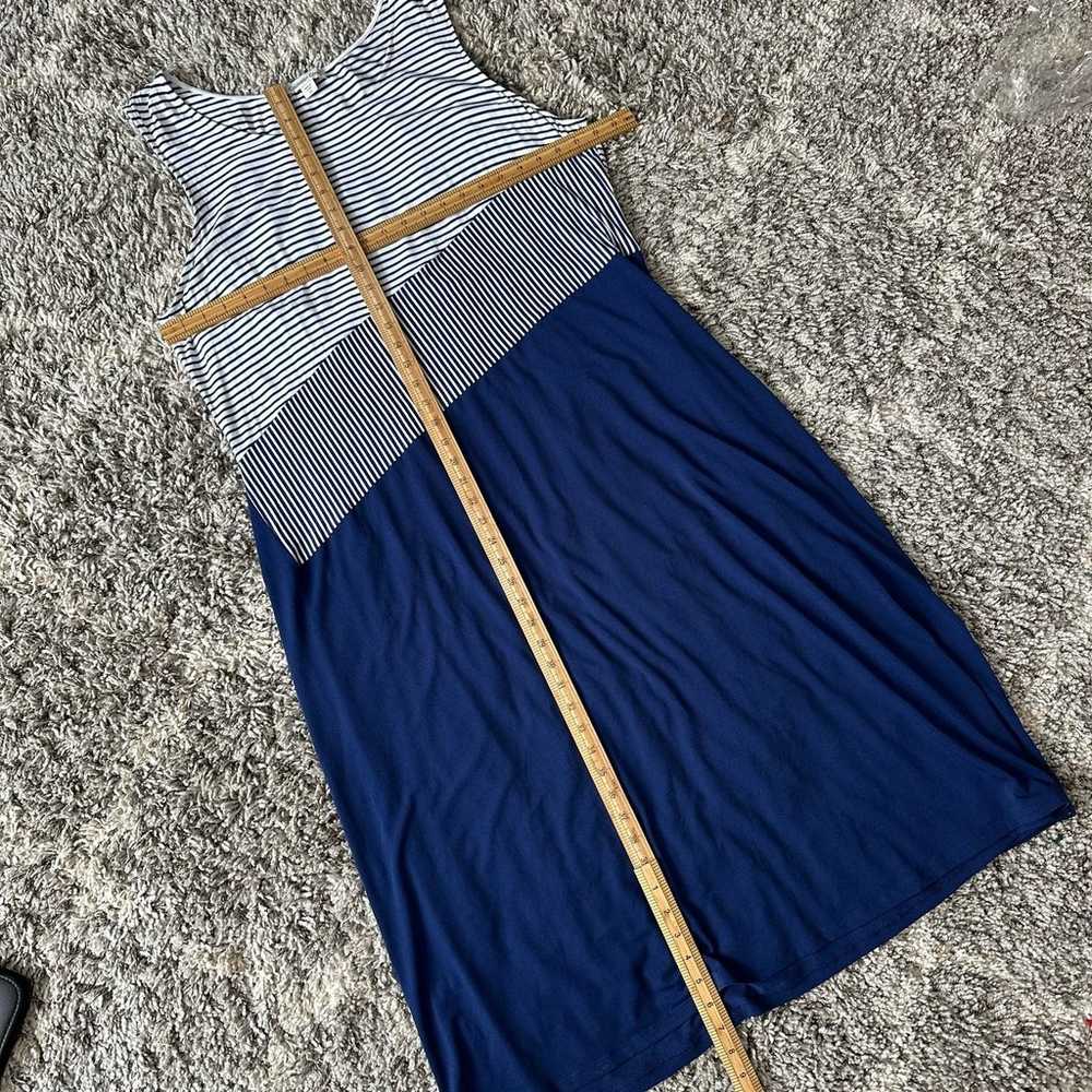 Coldwater Creek Blue White Stripe Colorblock Maxi… - image 7