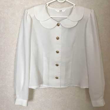 Tokyo Blouse Vintage Blouse Gold Buttons - image 1