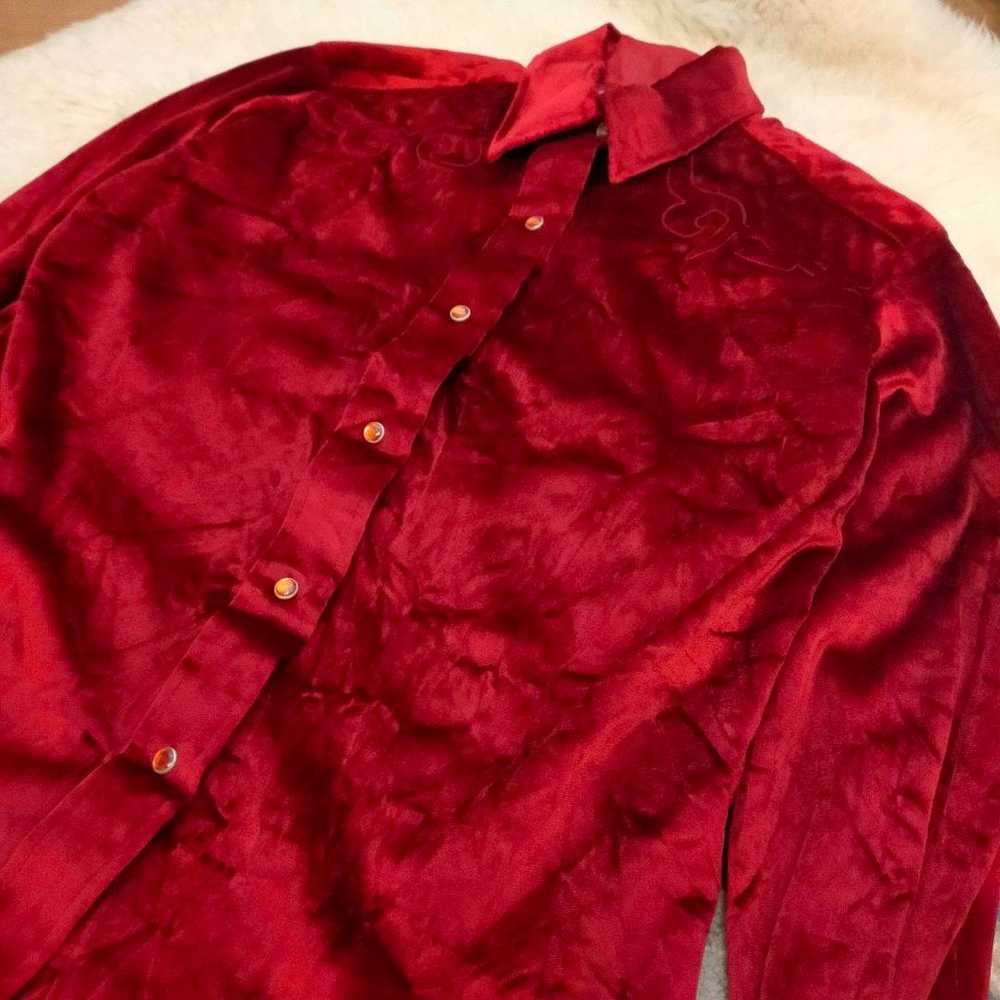 Vintage Panhandle Slim velvet shirt, western shir… - image 3