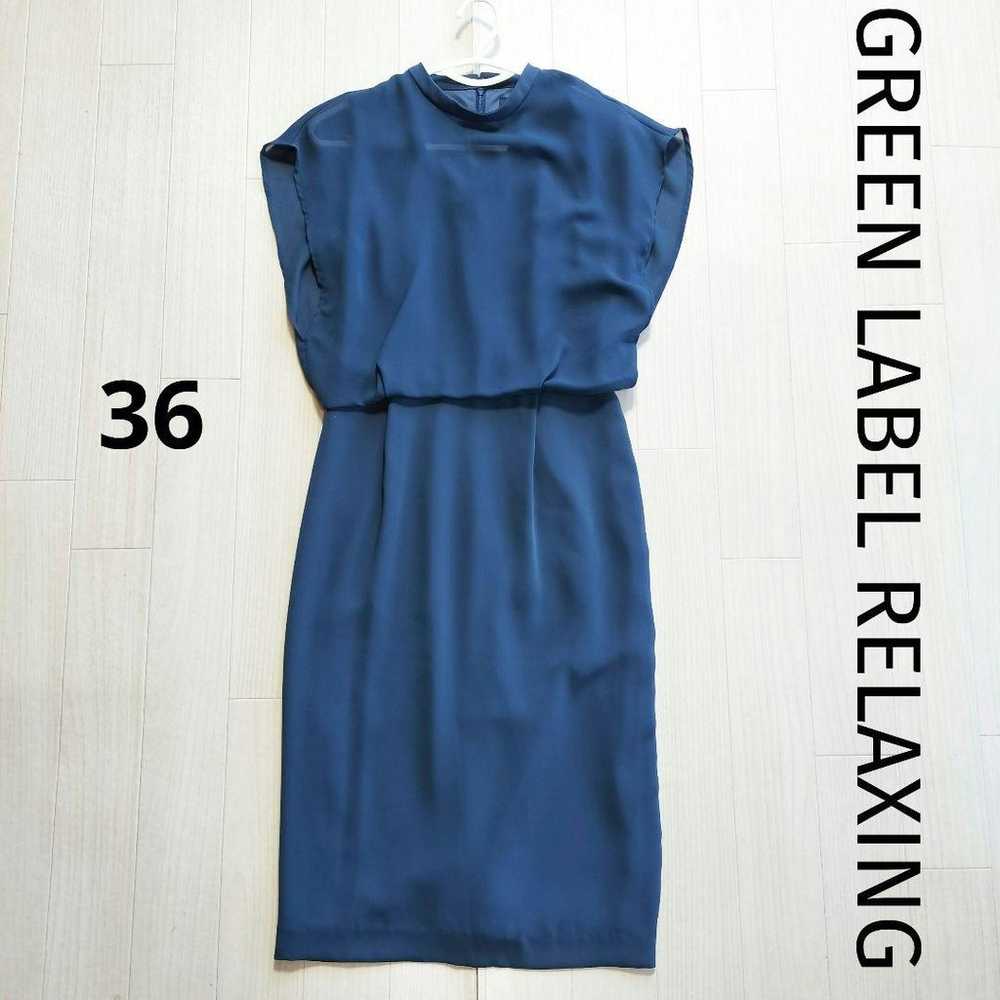 Green Label Relaxing Henkei Sleeve Dress Sleevele… - image 1