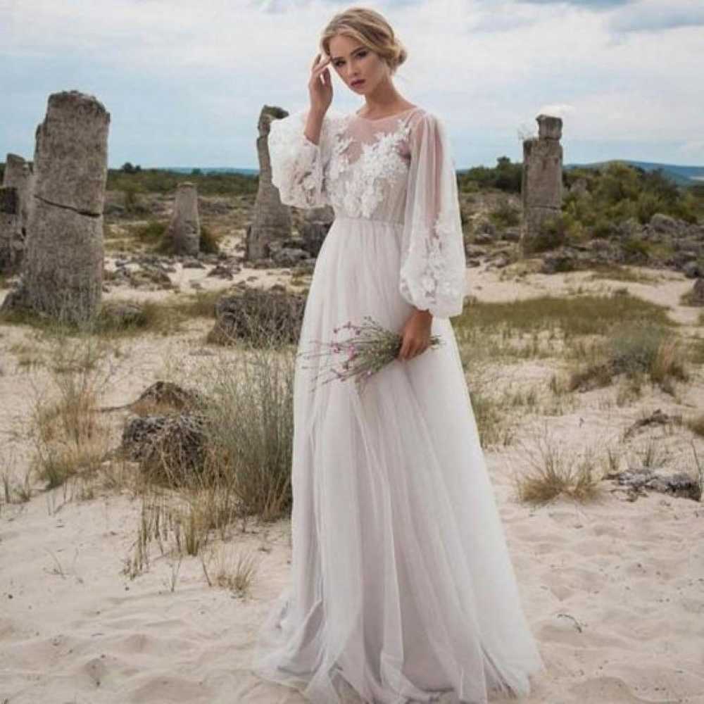 Wedding Dress Pre-Shooting Maternity Long Dress L… - image 1