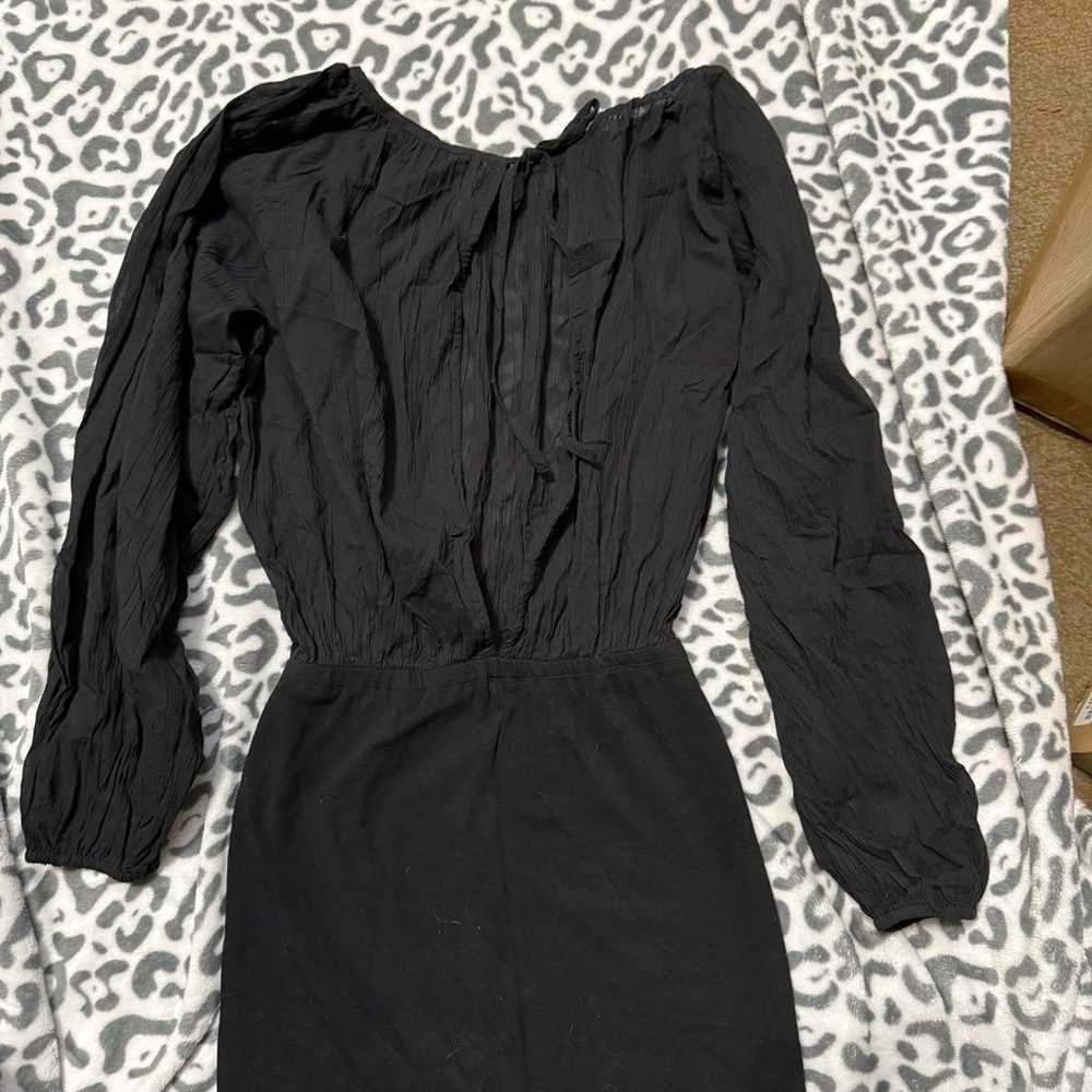 NWOT Free People Long Sleeve Open Tie Back Romper - image 2