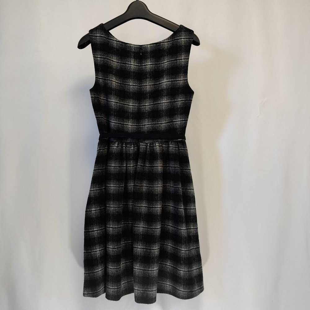 JILL STUART Black and Gray Checkered Sleeveless D… - image 5