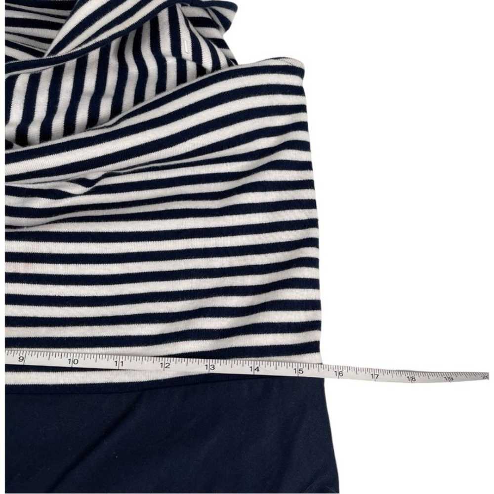 Lauren Ralph Lauren Blue White Stripe Shoulder & … - image 9