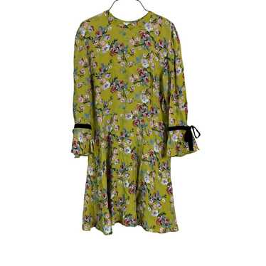 MISS SELFRIDGE ASOS Yellow Chartreuse Floral High… - image 1