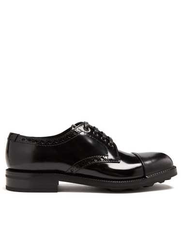 Prada Prada Contrast-toe lace-up leather brogues