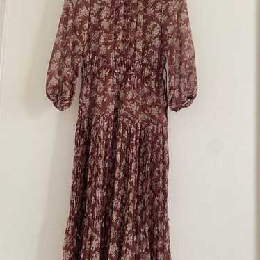 Mystrada Shirring Neck Long Dress 36 Brown系 ar0063 - image 1