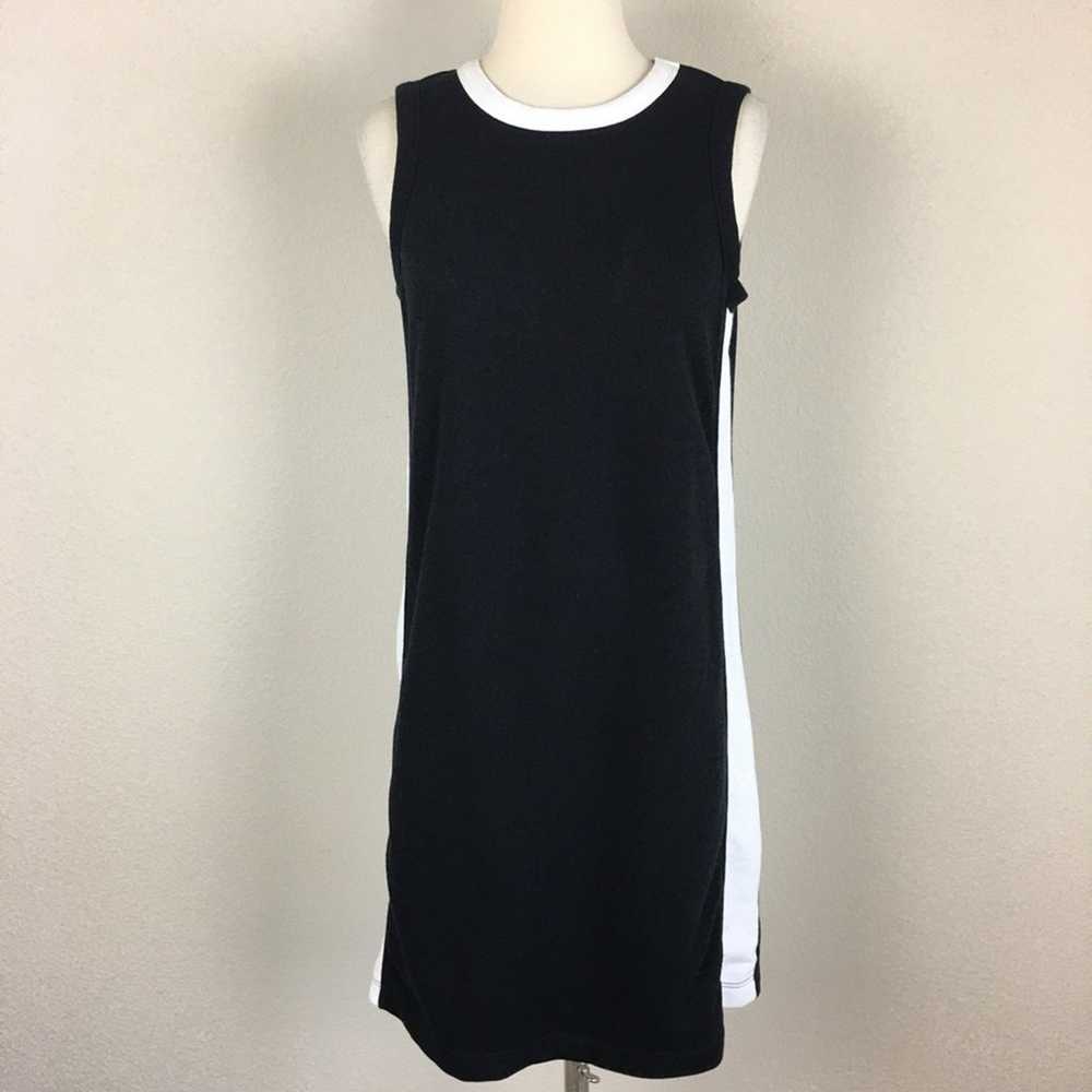 Fabletics Black & White Sleeveless Dress Small - image 1