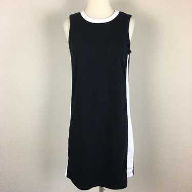 Fabletics Black & White Sleeveless Dress Small