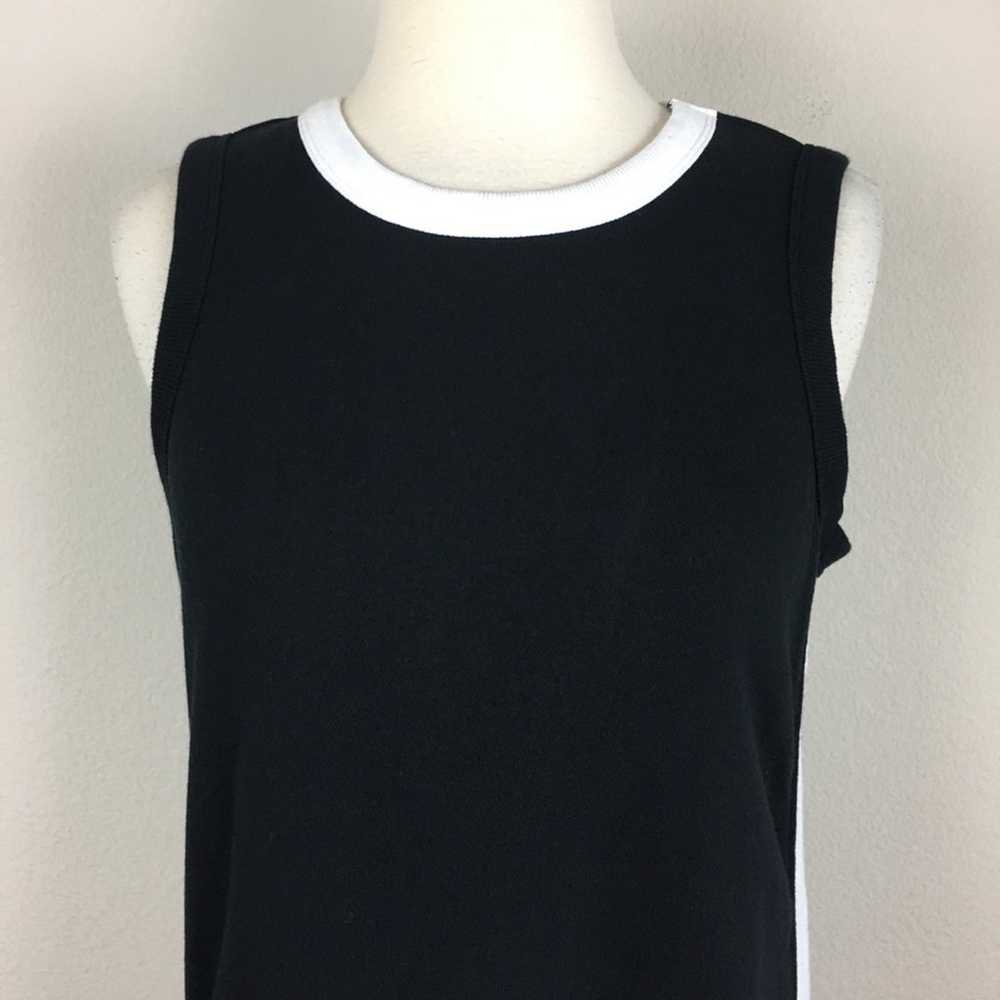 Fabletics Black & White Sleeveless Dress Small - image 2