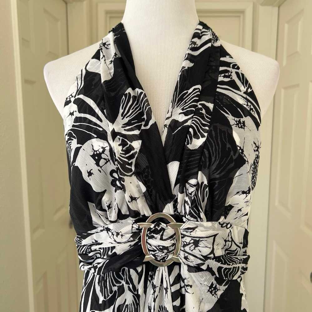 WHBM Floral Halter Maxi Dress - image 3