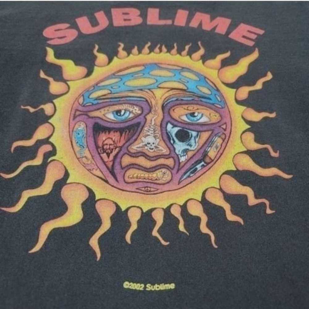 Vintage Y2K 2002 Sublime Graphic Band Tee T-shirt… - image 6