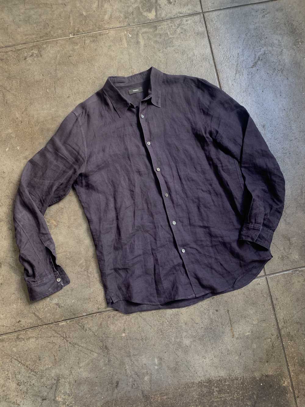 Theory Irving Shirt in Relaxed Linen - image 8