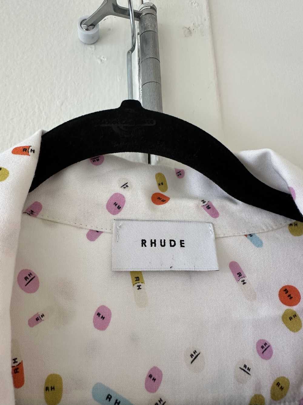 Rhude Rhude Pills Polka Dot Camp Collar Button Up… - image 3